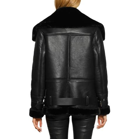 celine leather faux fur jacket|Celine.